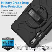 Husa cu folie integrata pentru Samsung Galaxy Tab S10 FE 10.9 inch Shockproof Armor, negru