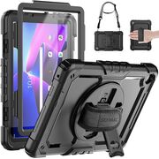 Pachet 360: Husa cu folie integrata pentru Lenovo Tab 10.1 2025 TB311 Shockproof Armor de tip stand
