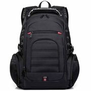 Rucsac Business & Travel cu Port USB și Jack – 35L, Laptop 15”, Impermeabil, Compartiment Antişoc, Negru