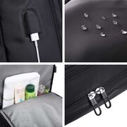 Rucsac Business & Travel cu Port USB – pentru Laptop pana la 15.6”, Impermeabil, Spatios si Elegant, compatibil WIzz Air si Ryan Air - negru
