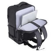 Rucsac Business & Travel cu Port USB – pentru Laptop pana la 15.6”, Impermeabil, Spatios si Elegant, compatibil WIzz Air si Ryan Air - negru