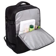Rucsac Business & Travel cu Port USB – pentru Laptop pana la 15.6”, Impermeabil, Spatios si Elegant, compatibil WIzz Air si Ryan Air - negru