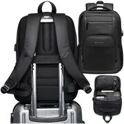 Rucsac multifunctional Impermeabil cu Port USB si buzunar anti-furt  – 35L, Pentru Laptop pana la 15.6”, sistem fixare pe valiza, ideal calatorii, job sau zbor, negru