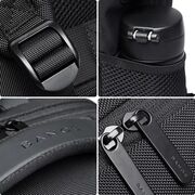 Rucsac multifunctional Impermeabil cu Port USB si buzunar anti-furt  – 35L, Pentru Laptop pana la 15.6”, sistem fixare pe valiza, ideal calatorii, job sau zbor, negru