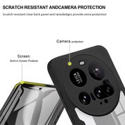 Set 360: Husa cu folie integrata pentru  Xiaomi 15 Ultra Protectie 360 fata / spate - Albastru
