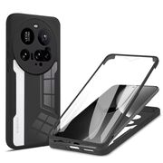 Set 360: Husa cu folie integrata pentru  Xiaomi 15 Ultra Protectie 360 fata / spate - Negru