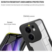 Set 360: Husa cu folie integrata pentru  Oppo Reno 13F, 13FS 4G, 5G Protectie 360 fata / spate - Roz