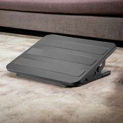 Suport Reglabil pentru Picioare, ergonomic, cu functie de Masaj si inclinare ajustabila, Negru