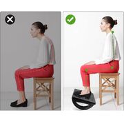 Suport pentru Picioare cu Rolă de Masaj, Ergonomic, pentru Birou, cu Inclinare Reglabila, Negru