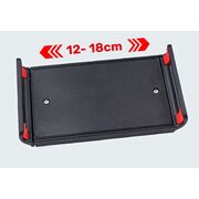 Suport reglabil pentru birou, compatibil cu telefoane si tablete de 4”–11”, brate extensibile, cap rotativ 360°, design compact - negru