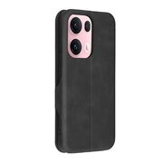 Husa tip carte pentru Oppo Reno 13 Pro Smart Wallet fata - spate protectie 360 - Negru