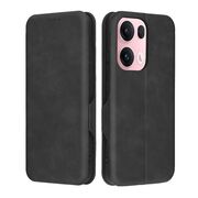 Husa tip carte pentru Oppo Reno 13 Smart Wallet fata - spate protectie 360 - Negru