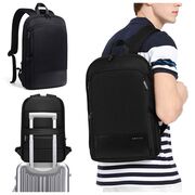 Rucsac Laptop pana la 15.6” Extensibil, 14–28L – Impermeabil, Compartiment Tip Valiză, Ideal pentru Avion, serviciu și calatorii, negru