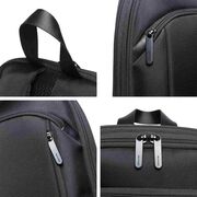 Rucsac Laptop pana la 15.6” Extensibil, 14–28L – Impermeabil, Compartiment Tip Valiză, Ideal pentru Avion, serviciu și calatorii, negru