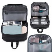 Rucsac Laptop pana la 15.6” Extensibil, 14–28L – Impermeabil, Compartiment Tip Valiză, Ideal pentru Avion, serviciu și calatorii, negru