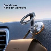 Suport telefon auto magnetic pliabil pentru bord – compatibil MagSafe, Joyroom JR-ZS403, gri închis