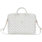 Geanta Guess pentru laptop 16", de umar, alb, GUCB16PGPOSGNH
