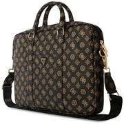 Geanta Guess pentru laptop 16", de umar, negru - maro, GUCB16PGPOSGNK