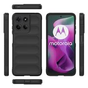 Husa pentru  Motorola Moto G15 / G15 Power Liquid Silicone, Microfibre Lining, Non-Slip Airbag Design, Negru