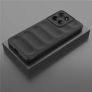 Husa pentru  Motorola Moto G15 / G15 Power Liquid Silicone, Microfibre Lining, Non-Slip Airbag Design, Negru