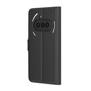 Husa pentru  Nothing Phone (3a) tip carte cu inchidere magnetica, compartimente pentru carduri si functie stand, Negru denim