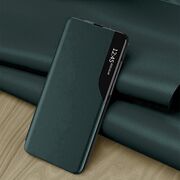 Husa pentru  Poco X7 Pro tip carte, Smart View, Verde