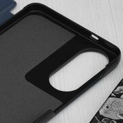 Husa pentru  Samsung Galaxy S25 Edge tip carte, Smart View, Albastru