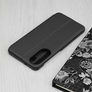 Husa pentru  Samsung Galaxy S25 Edge tip carte, Smart View, Negru