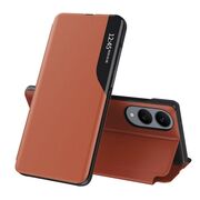 Husa pentru  Samsung Galaxy S25 Edge tip carte, Smart View, Portocaliu