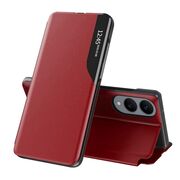 Husa pentru  Samsung Galaxy S25 Edge tip carte, Smart View, Rosu
