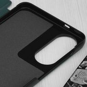 Husa pentru  Samsung Galaxy S25 Edge tip carte, Smart View, Verde