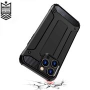 Husa pentru  Xiaomi Redmi Note 14 Pro+ Plus Armor Tough Rugged Kickstand - Negru