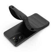 Husa pentru Motorola Moto G05 / Moto E15 Liquid Silicone, Microfibre Lining, Non-Slip Airbag Design, Negru