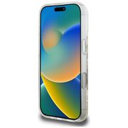 Husa premium pentru  iPhone 16 Pro Max compatibila MagSafe Guess Luxury Series - Bej