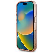 Husa premium pentru  iPhone 16 Pro compatibila MagSafe Guess Luxury Series - Roz