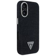 Husa premium pentru  iPhone 16 compatibila MagSafe Guess Luxury Series - Negru denim