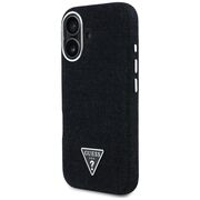 Husa premium pentru  iPhone 16 compatibila MagSafe Guess Luxury Series - Negru denim