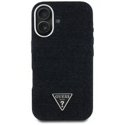 Husa premium pentru  iPhone 16 compatibila MagSafe Guess Luxury Series - Negru denim