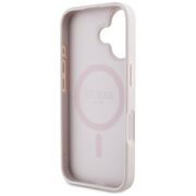 Husa premium pentru  iPhone 16 compatibila MagSafe Guess Luxury Series - Roz