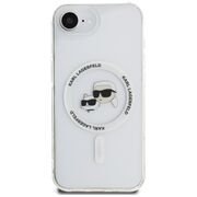 Husa premium pentru  iPhone 16e Karl Lagerfeld compatibila Magsafe - Ice