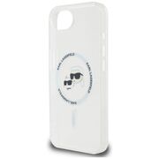 Husa premium pentru  iPhone 16e Karl Lagerfeld compatibila Magsafe - Ice