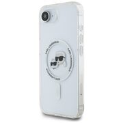 Husa premium pentru  iPhone 16e Karl Lagerfeld compatibila Magsafe - Ice
