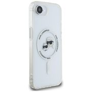 Husa premium pentru  iPhone 16e Karl Lagerfeld compatibila Magsafe - Ice