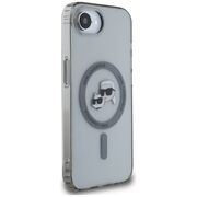 Husa premium pentru  iPhone 16e Karl Lagerfeld compatibila Magsafe - Transparent mat