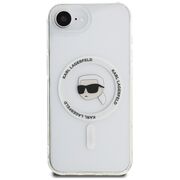 Husa premium pentru  iPhone 16e Karl Lagerfeld compatibila Magsafe - Transparent