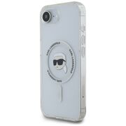 Husa premium pentru  iPhone 16e Karl Lagerfeld compatibila Magsafe - Transparent
