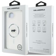 Husa premium pentru  iPhone 16e Karl Lagerfeld compatibila Magsafe - Transparent
