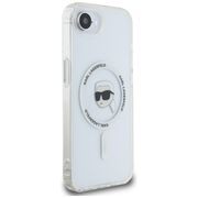 Husa premium pentru  iPhone 16e Karl Lagerfeld compatibila Magsafe - Transparent