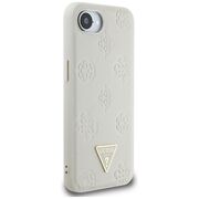 Husa premium pentru  iPhone 16e compatibila MagSafe Guess Luxury Series - Bej