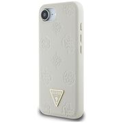 Husa premium pentru  iPhone 16e compatibila MagSafe Guess Luxury Series - Bej